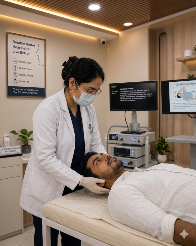 vertigo causes vertigo symptoms ENT specialist for vertigo inner ear vertigo BPPV treatment dizziness treatment spinning sensation in ear when to see ENT for vertigo